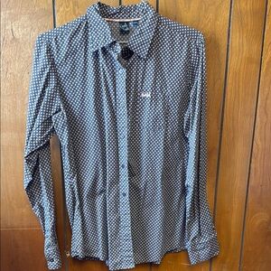 Cruel Girl Women’s Grey Polka Dot Shirt